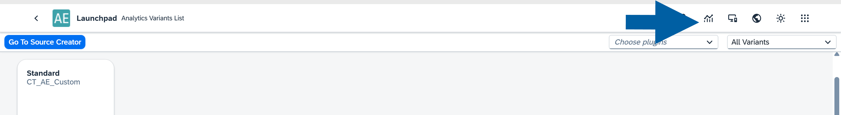 screen showing accessing analyics