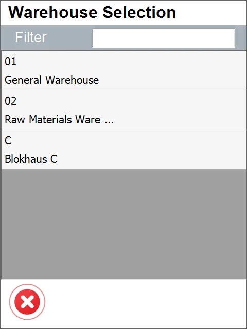 Warehouse Selection