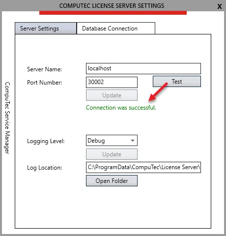 CT Server Settings