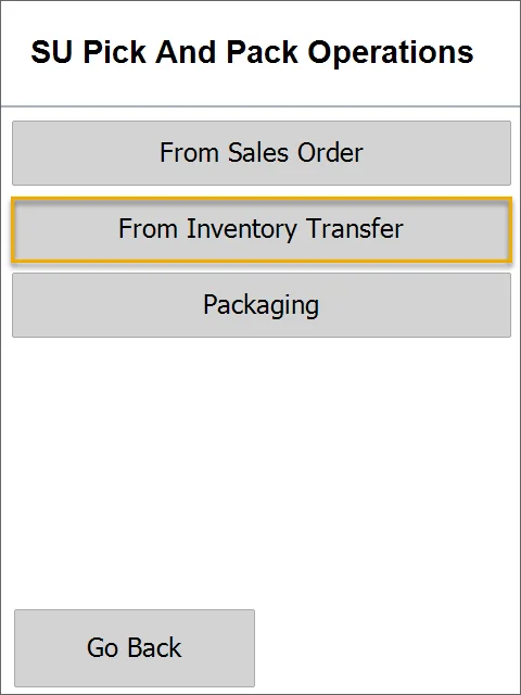 SU Pick And Pack Operations