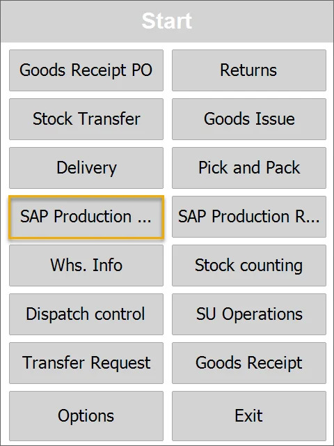 SAP Production Issue