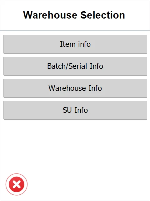 Warehouse Selection