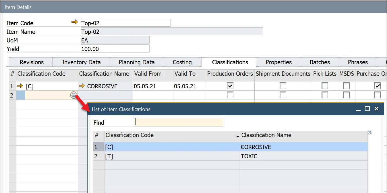 Classification Assigning