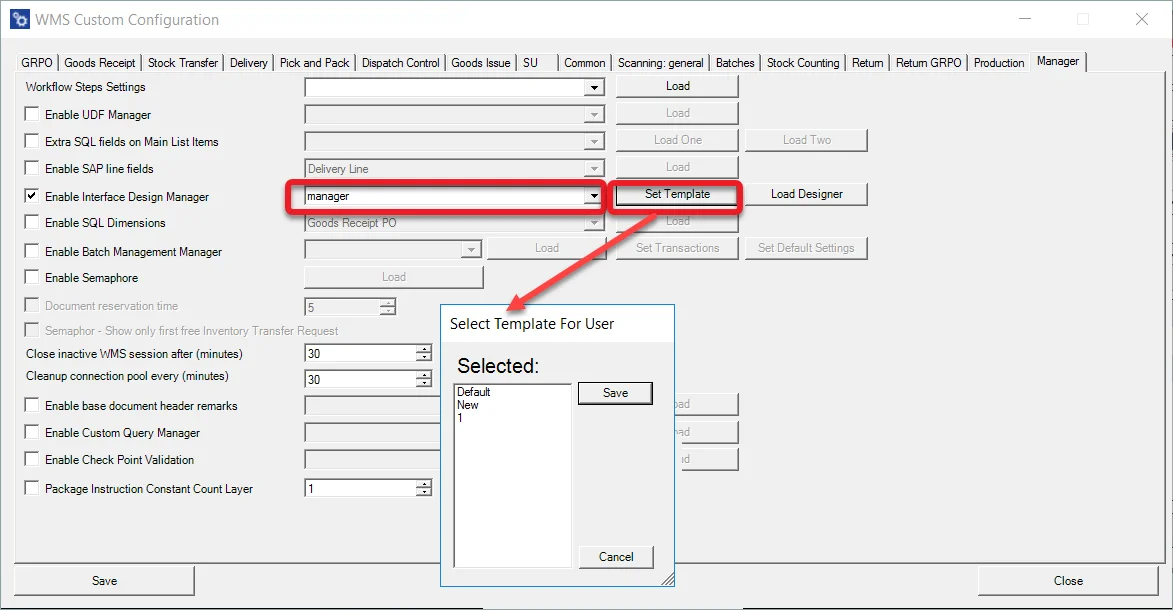 Assigning Template