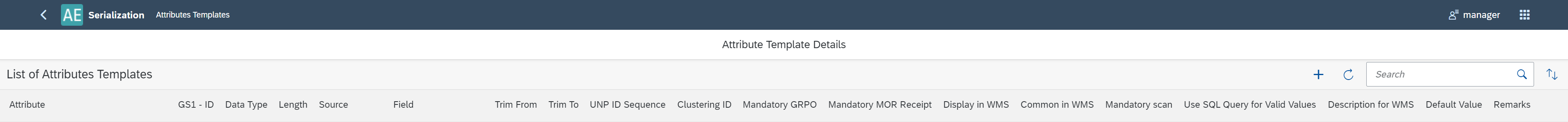 Clustering - Attribute Templates