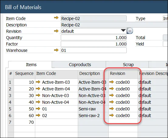 Bill of Materials