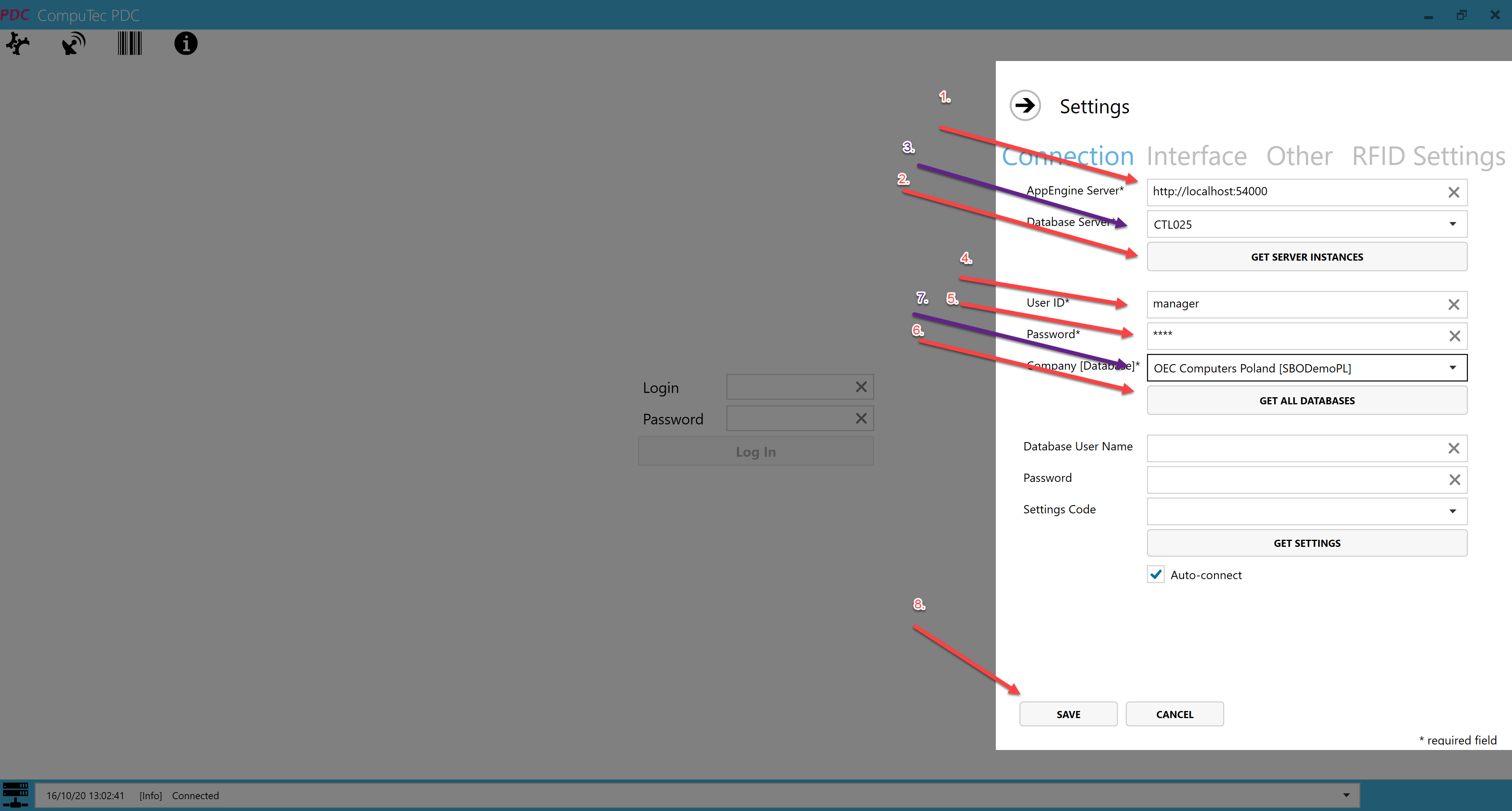 Computec PDC Plugin Settings