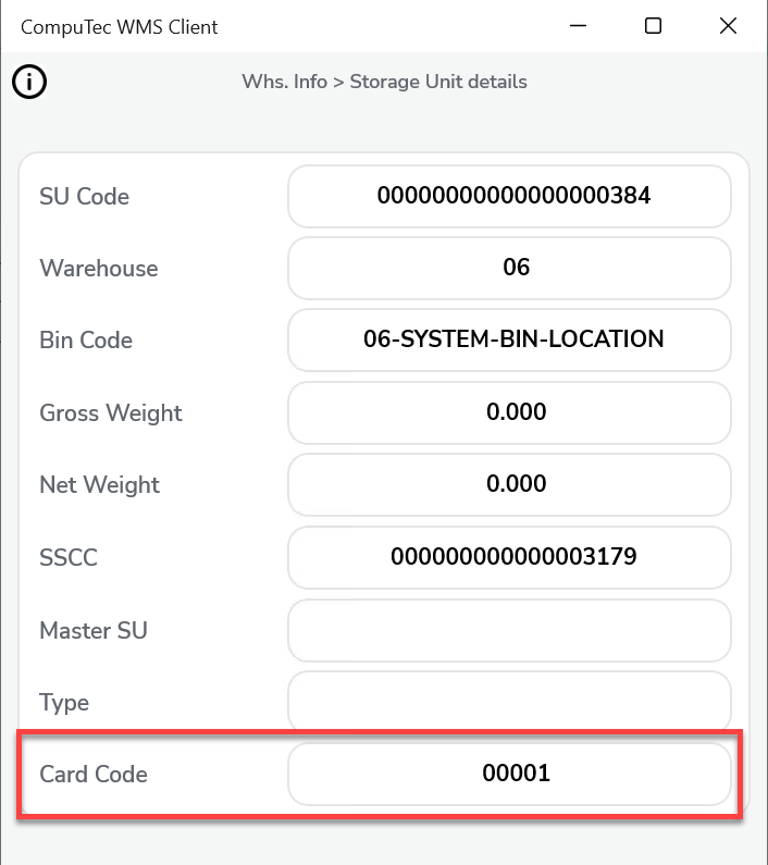 Copy CardCode