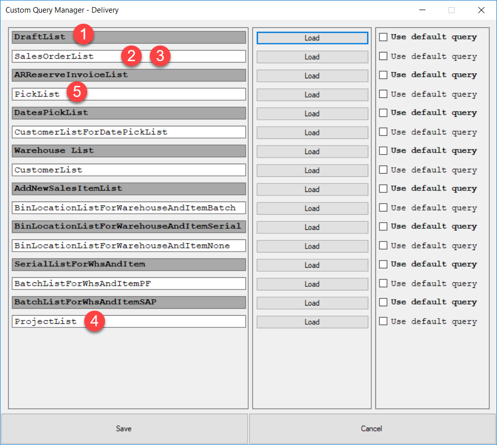 Custom Query Manager Delivery