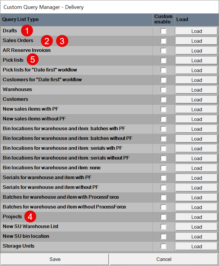 Custom Query Manager Delivery