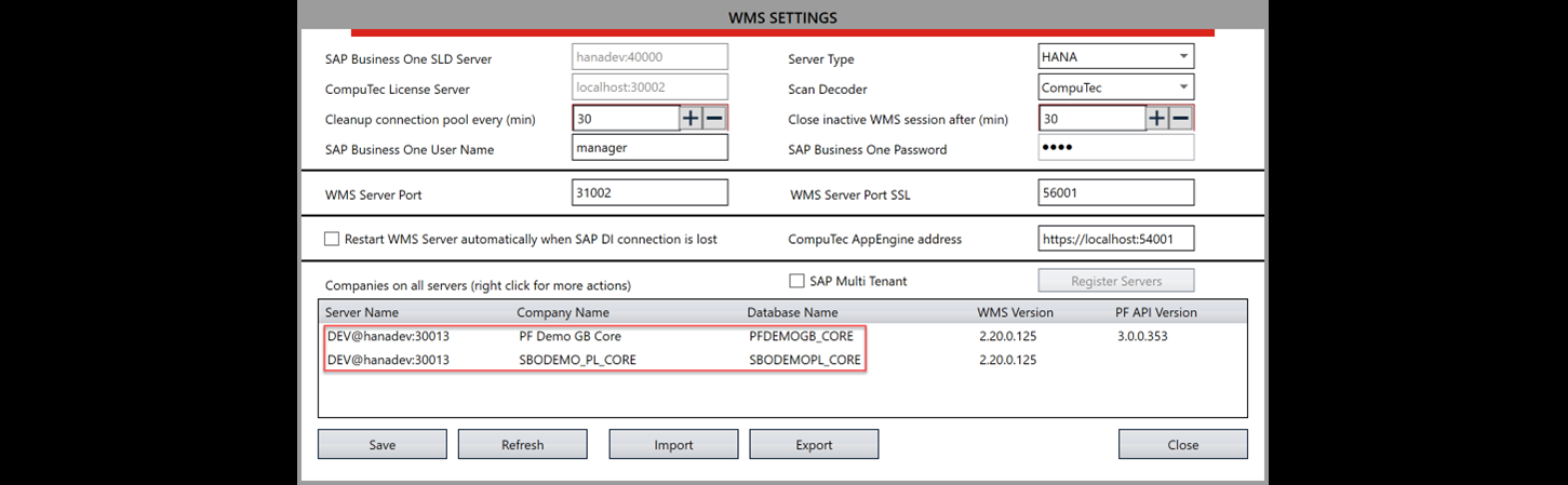 Database Name