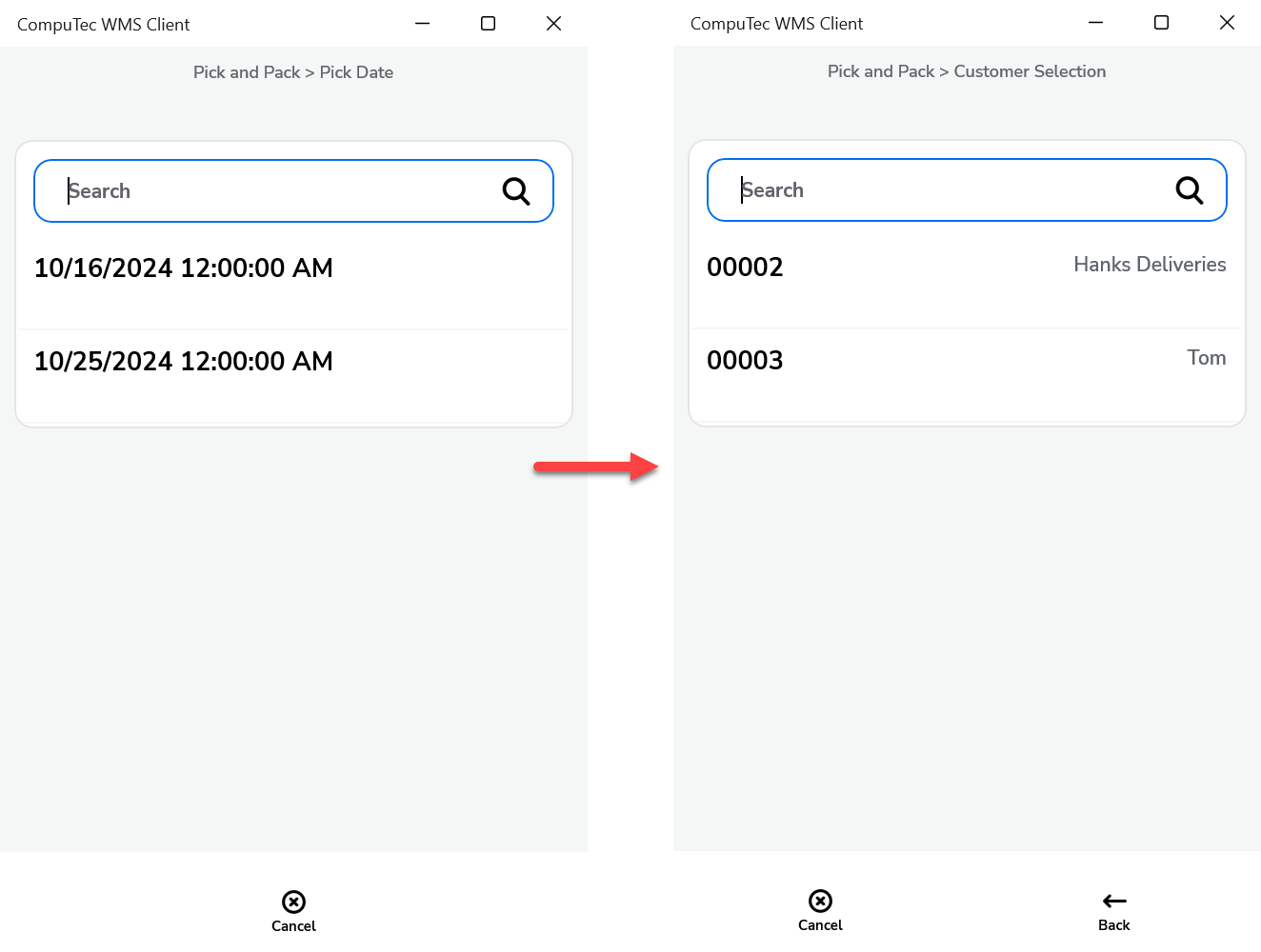 Date-Customer WorkFlow