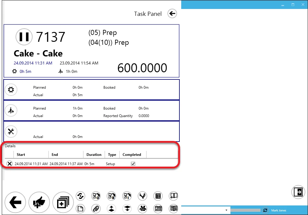 Example Set Up Time Entry