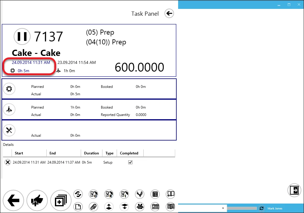 Example Set Up Time Stop