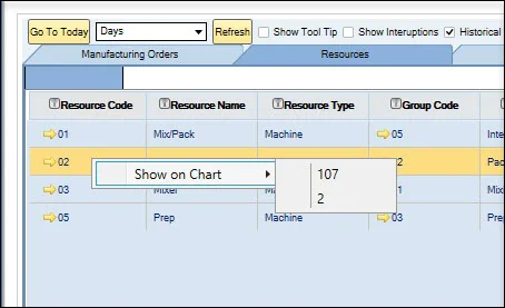 Find Manufacturing Order