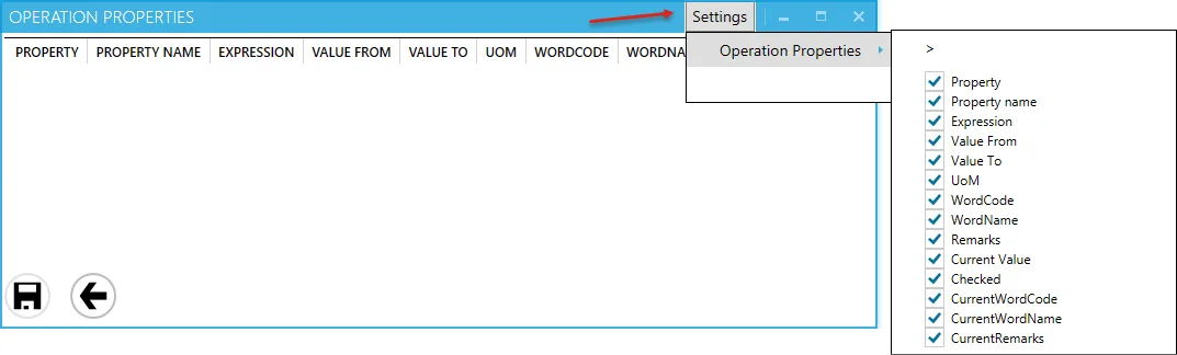 Form settings