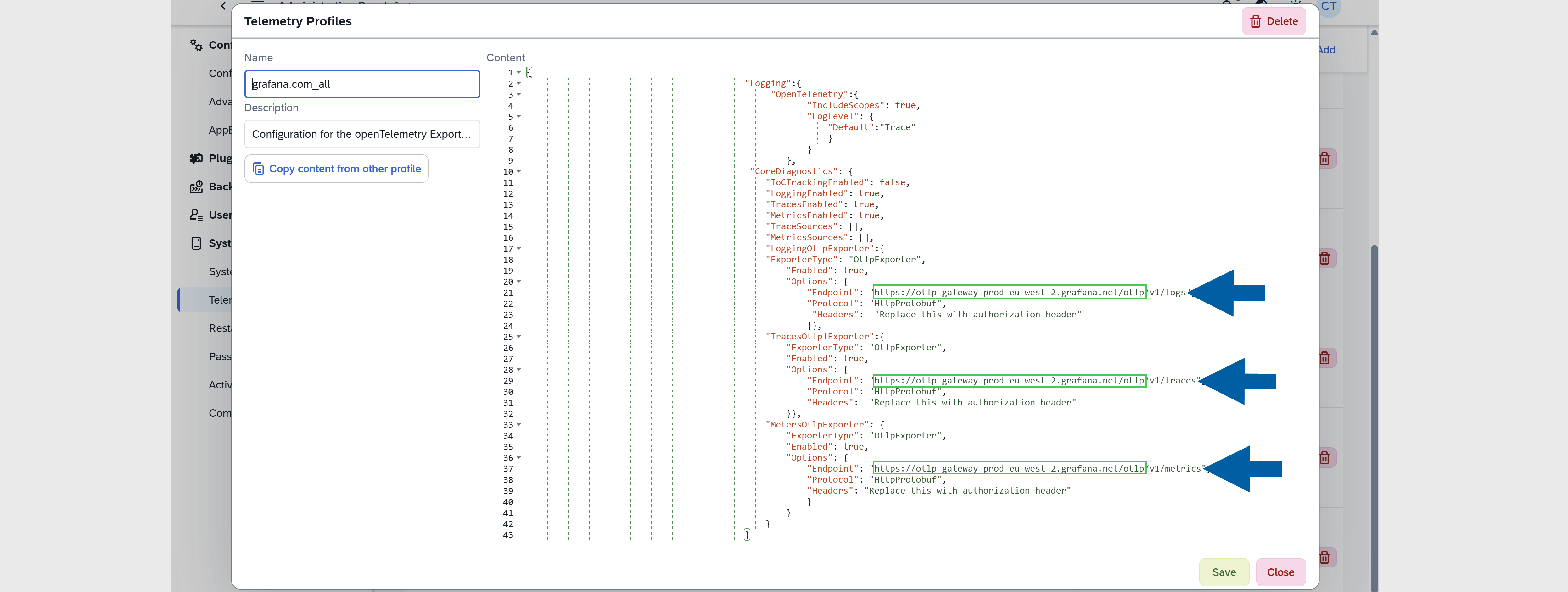 paste endpoints to appengine