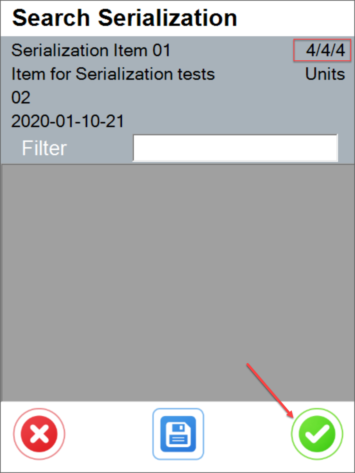 Clustering - Serial Numbers Selection