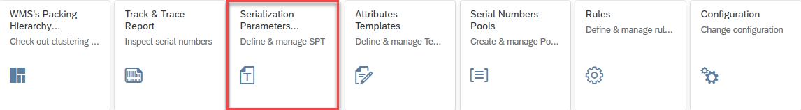 Clustering - Serialization Parameters Templates