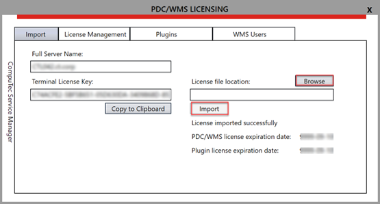 Import license