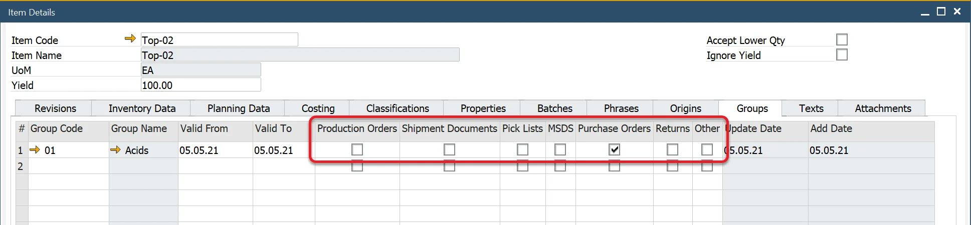 Assign to document