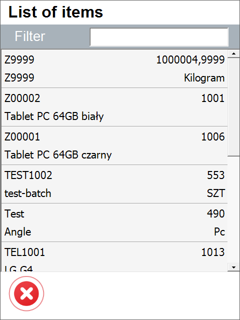 List of Items Edited Query