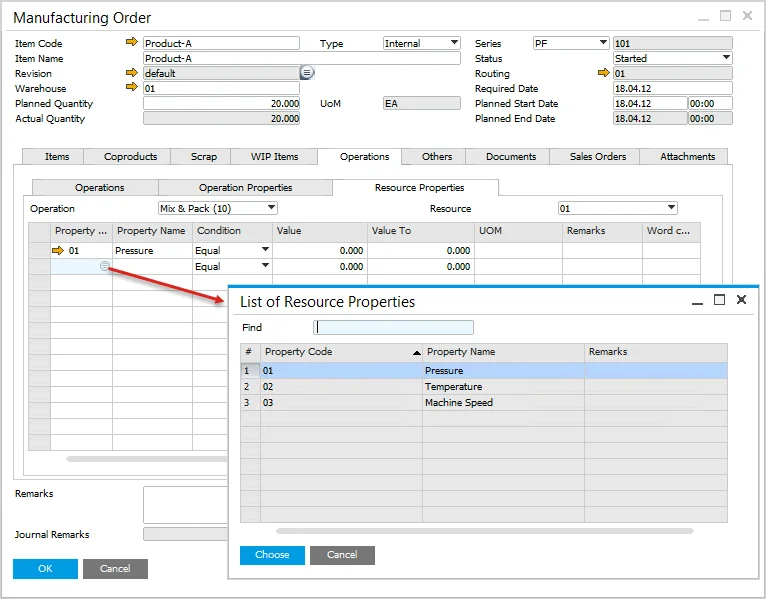 List of Resource Properties