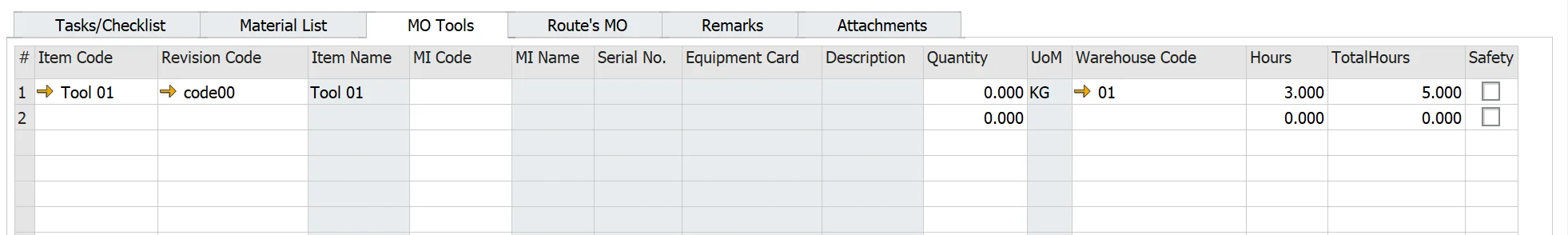 MO Template Tools