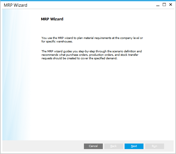 MRP Wizard