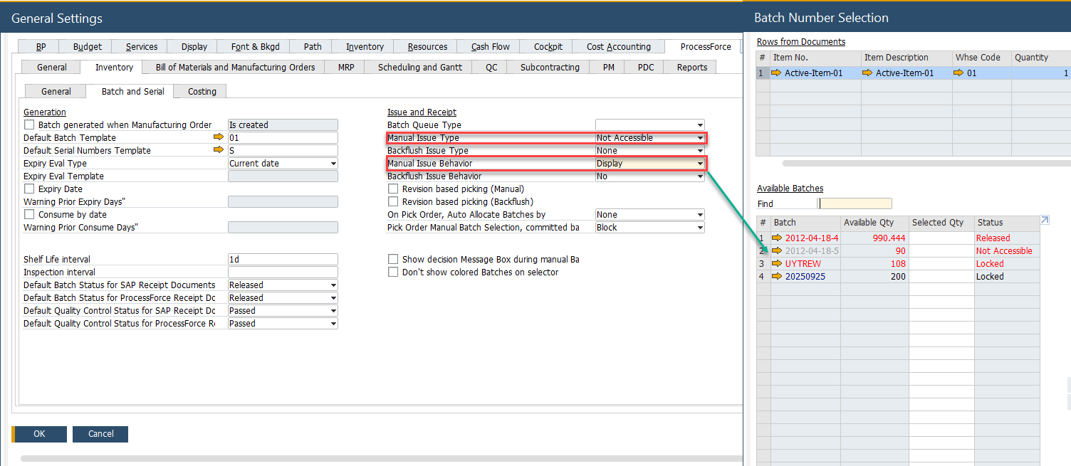 Manual and Backflush Issue Type Configuration | CompuTec Learn