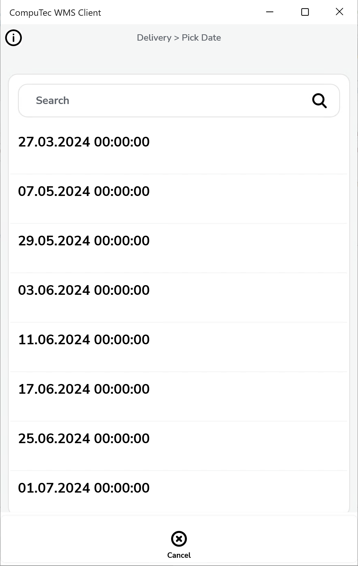 Customer Date Workflow