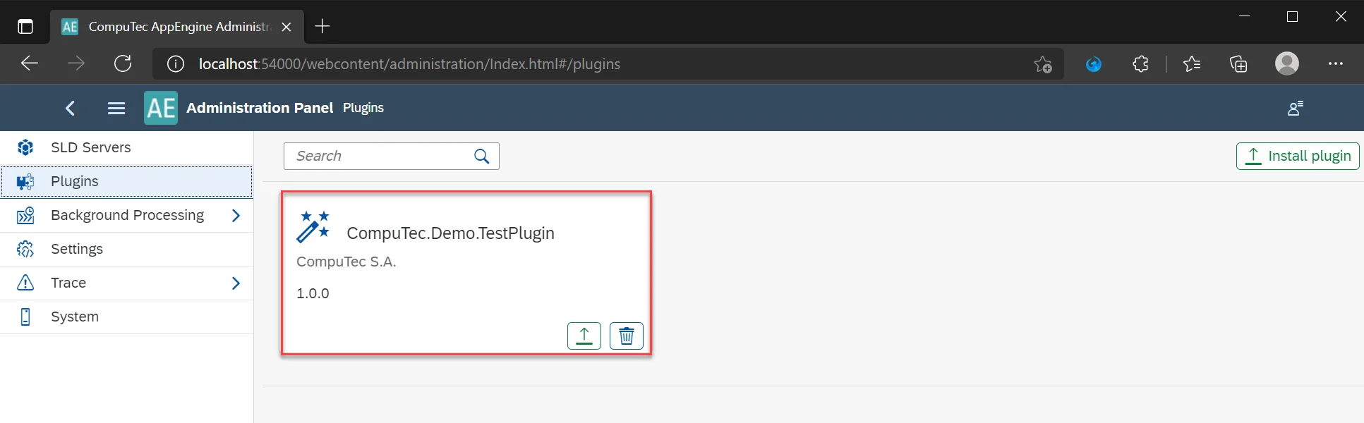 Plugin Configuration