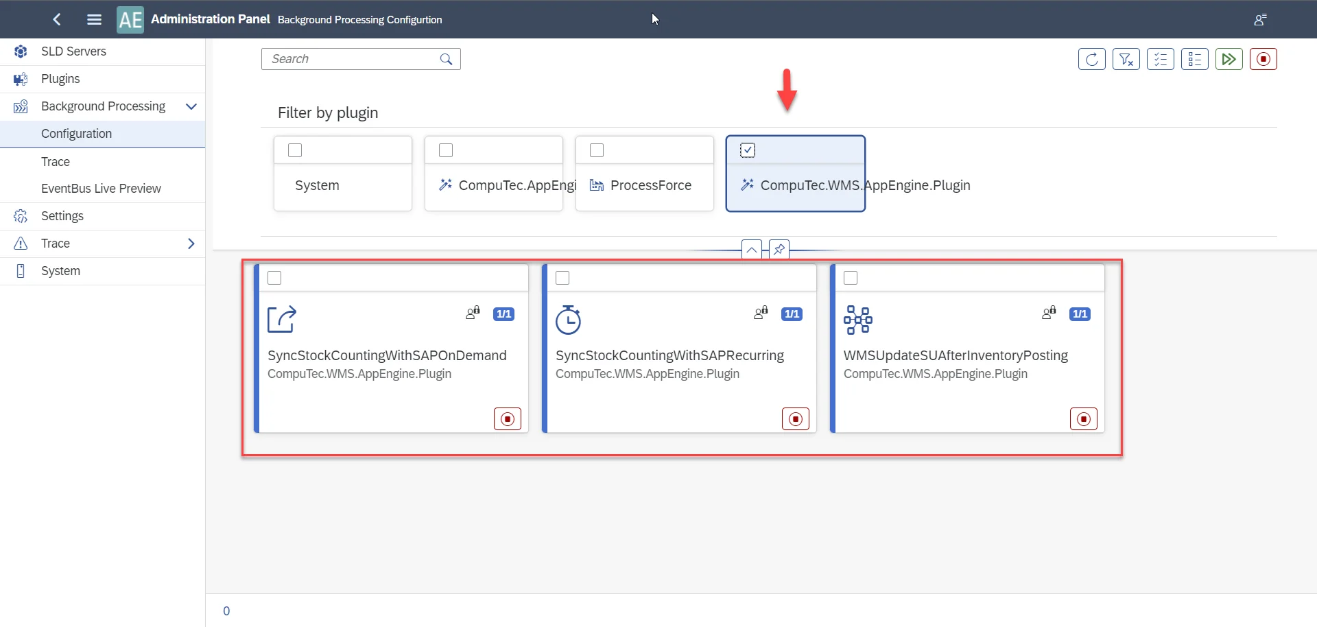 Plugin filter