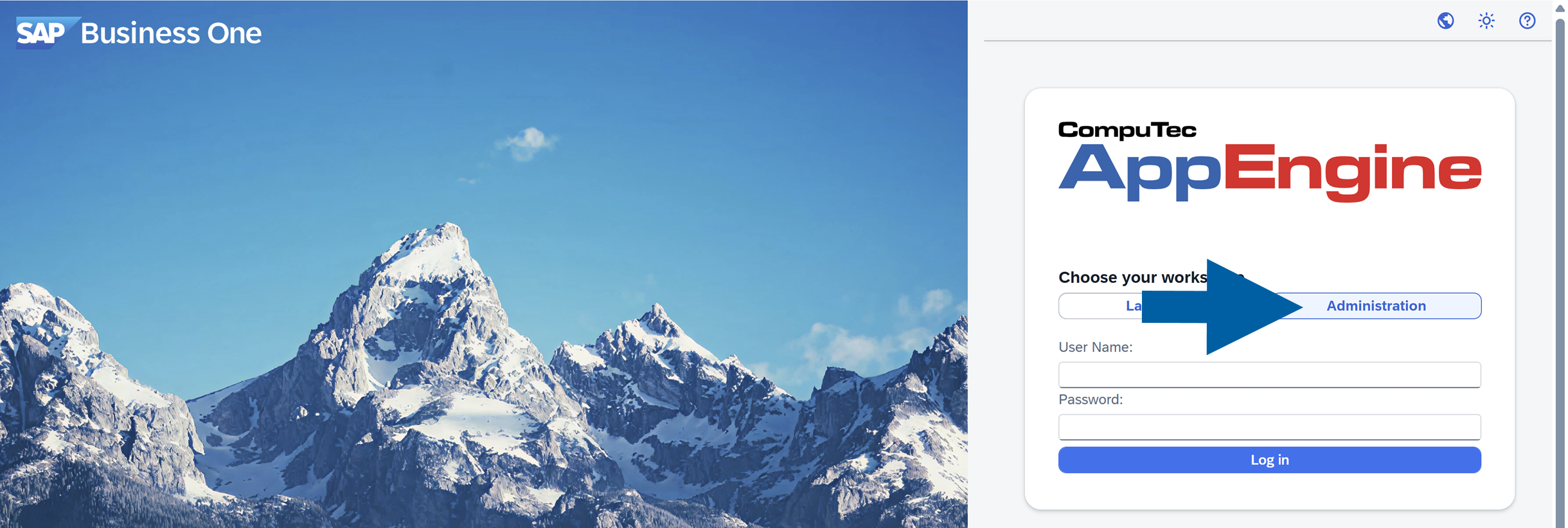 log into computec appengine administration panel