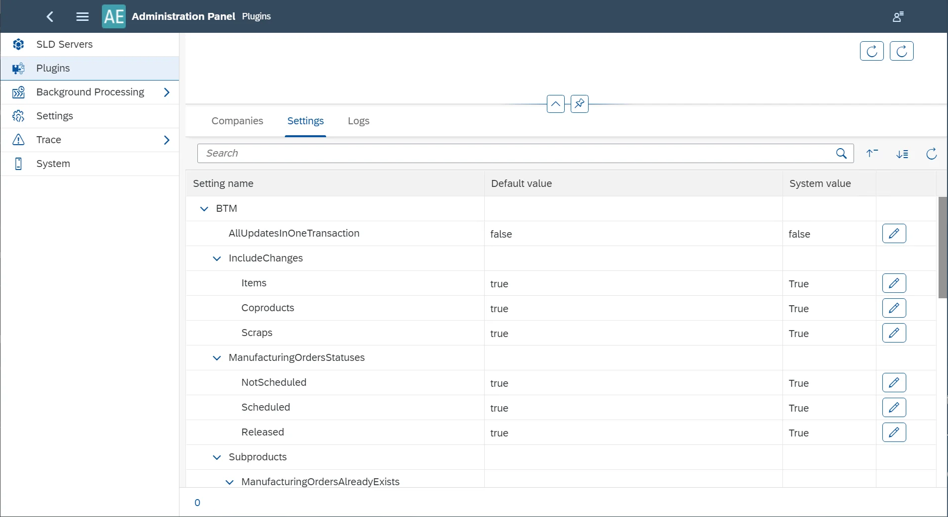 Plugin Settings