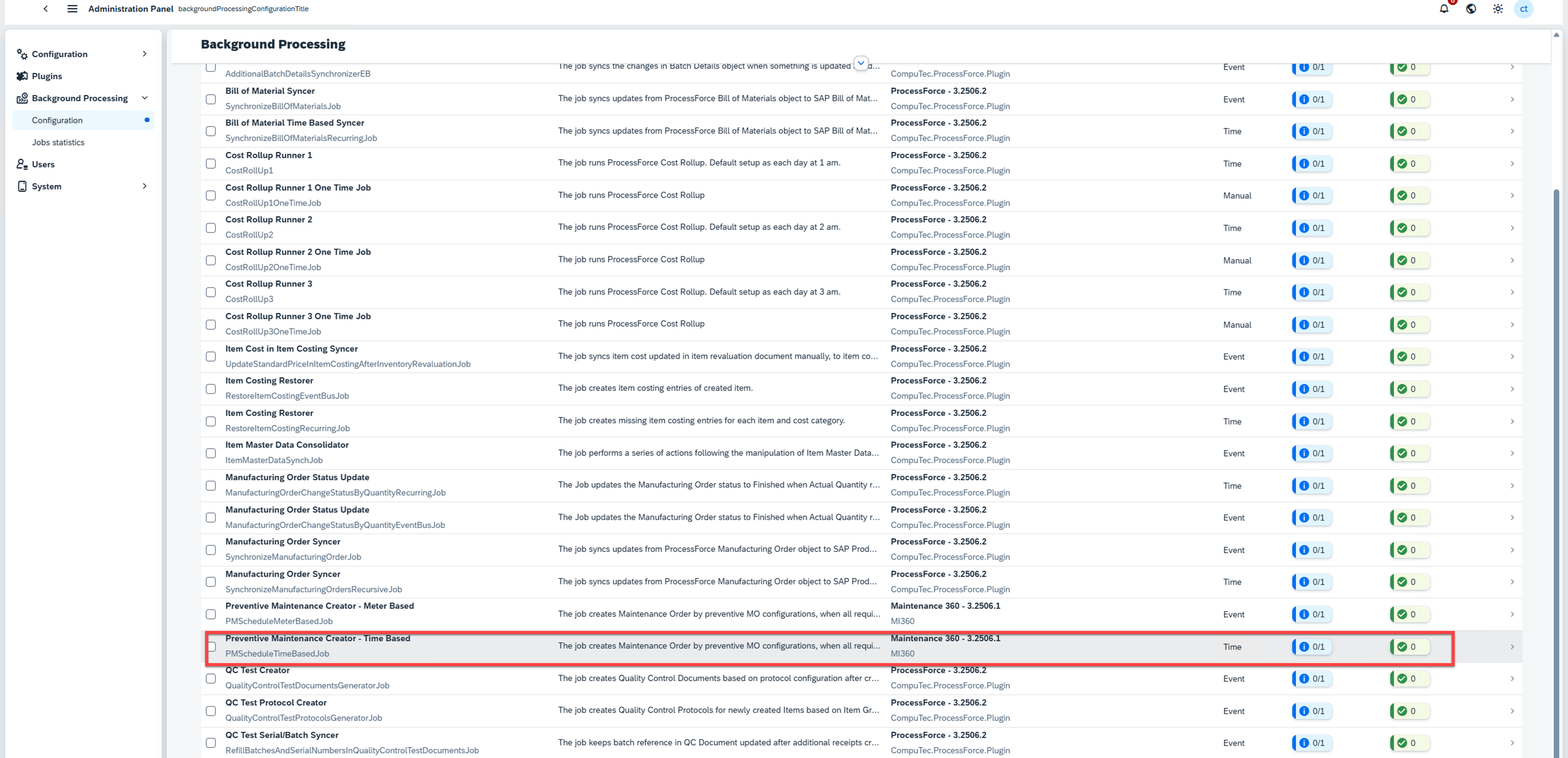Time-Based Background Job