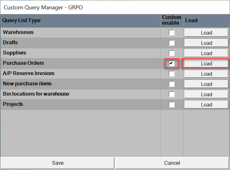 Purchase Order List