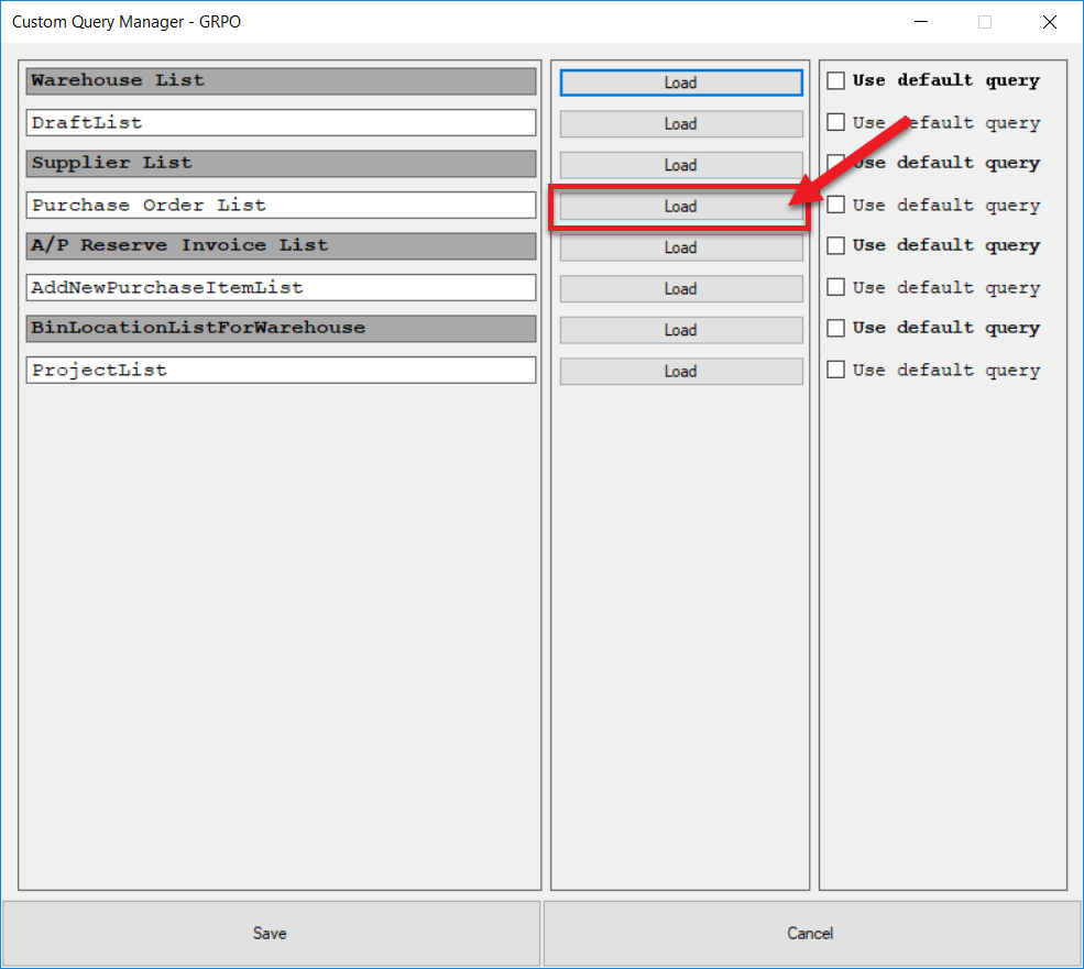 Purchase Order List