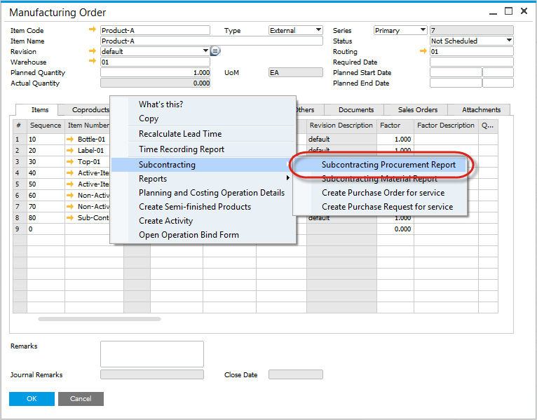 Review related Purchase Orders