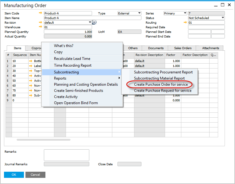 Purchase Order