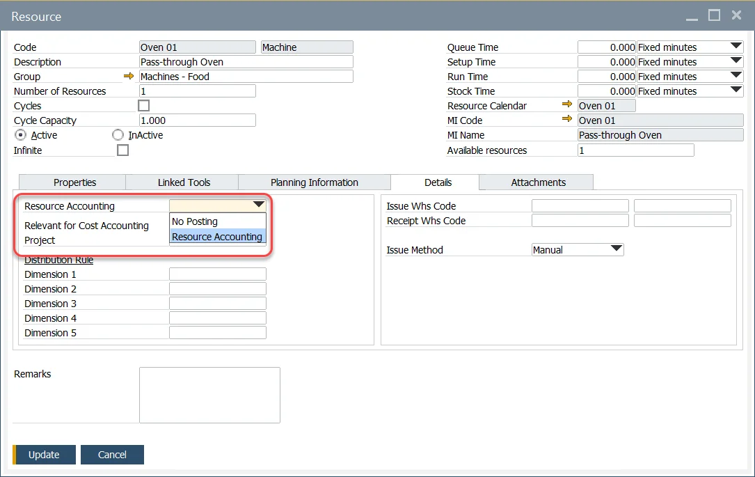 Resource Accounting