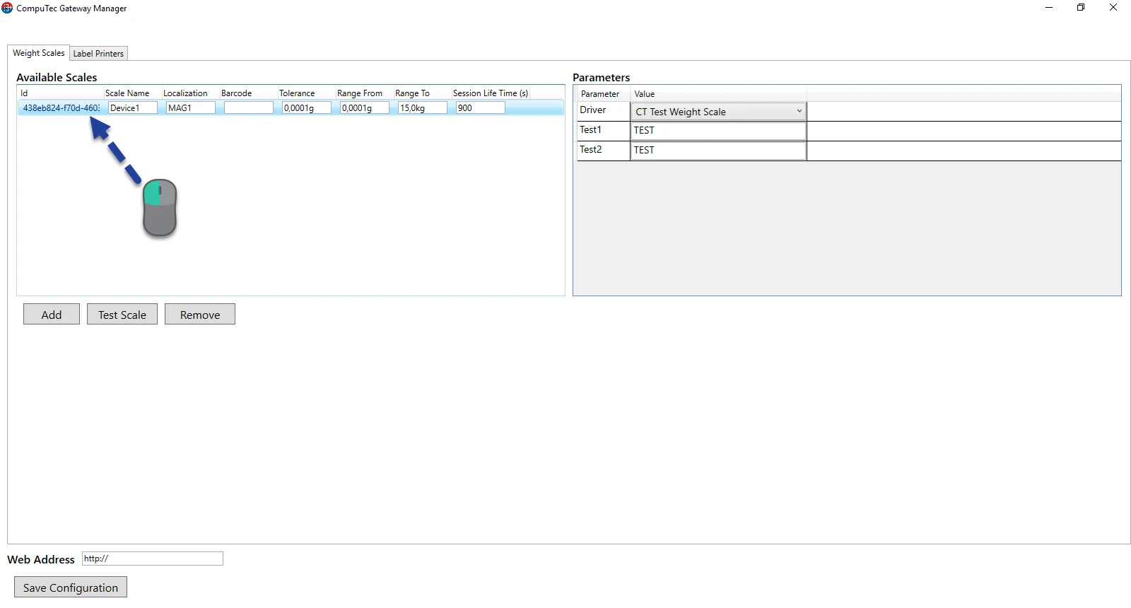 Scale parameters