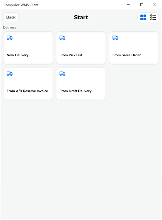 create a delivery doc