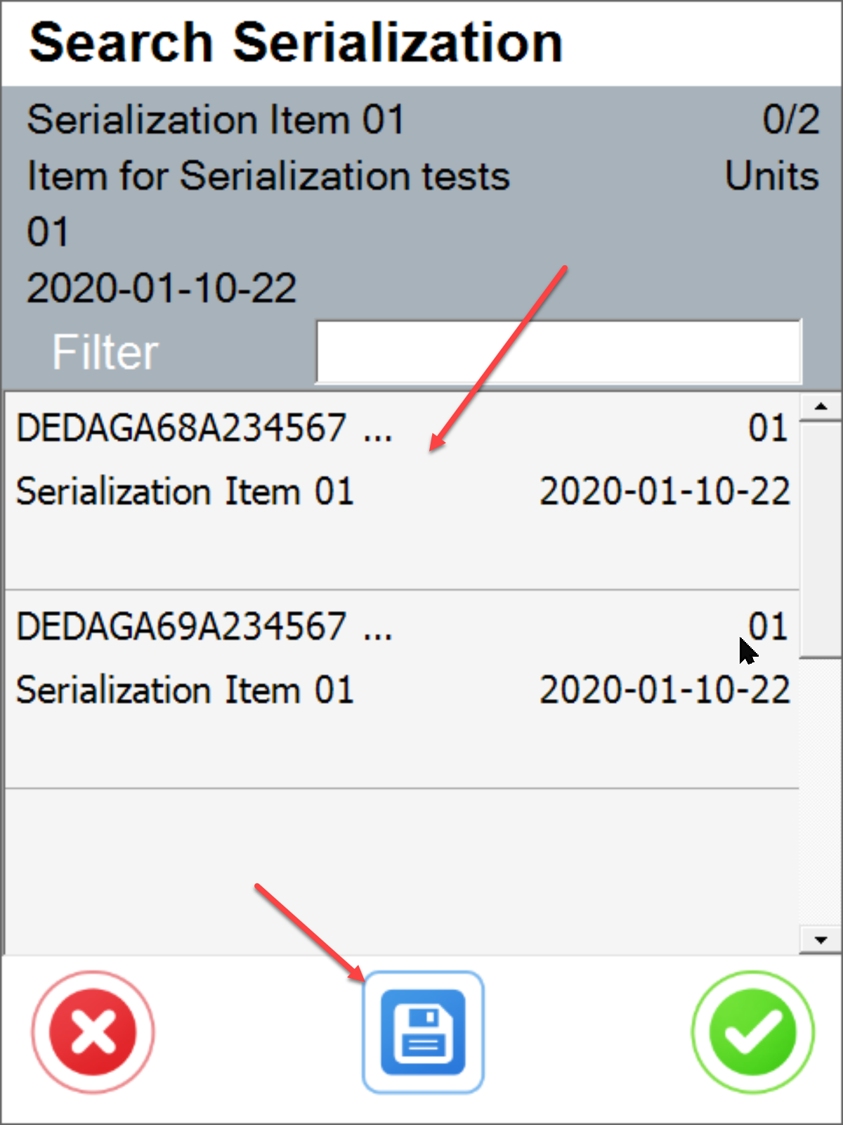 Clustering - Serial Number Selection