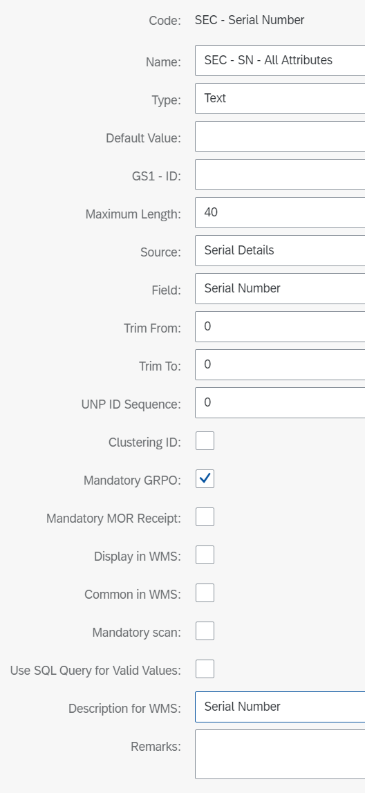 Clustering - SEC Serial Number Component