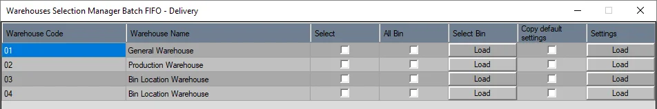 Selection Management Batch