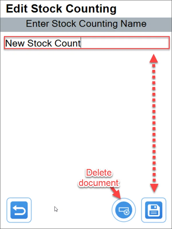 Edit Stock Counting