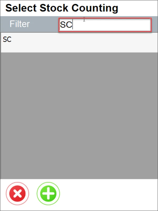 Select Stock Counting