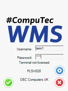 Terminal not licensed