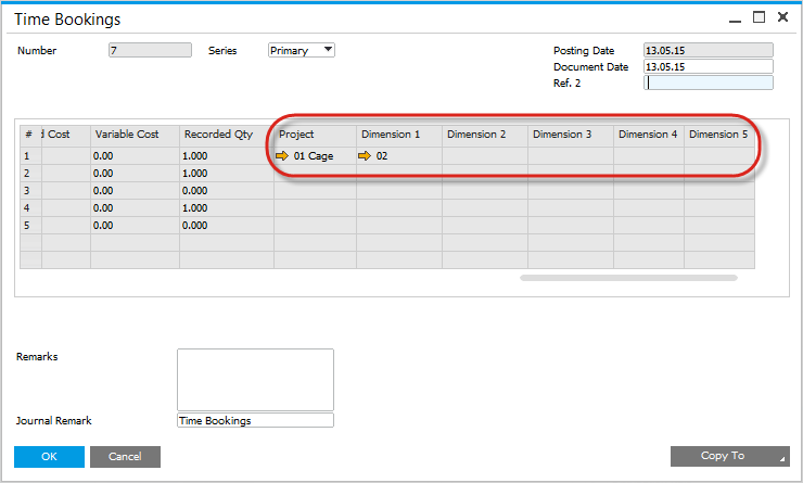 Time Bookings Form